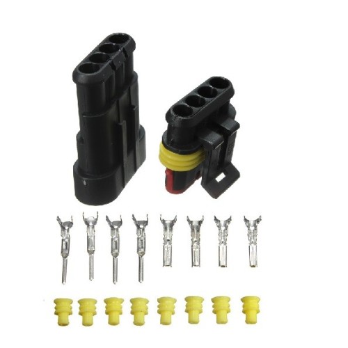 Auto Car Wire Connector Kit Waterproof 4 way