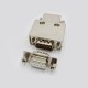 D SUB 9 Shell RS232 serial port 9pin Zinc Alloy Silver