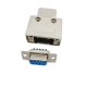 D SUB 9 Shell Straight RS232 serial port 9pin Zinc Alloy Silver PLC Plug