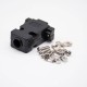 D Sub Dust Cover Black Plastic Housing For D-sub 9Pin