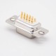 15 Pin D Sub Female Connector Solder Cup Straight Three Rows Machined