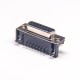 2pcs D sub 15p Female Right Angle Though Hole Connector