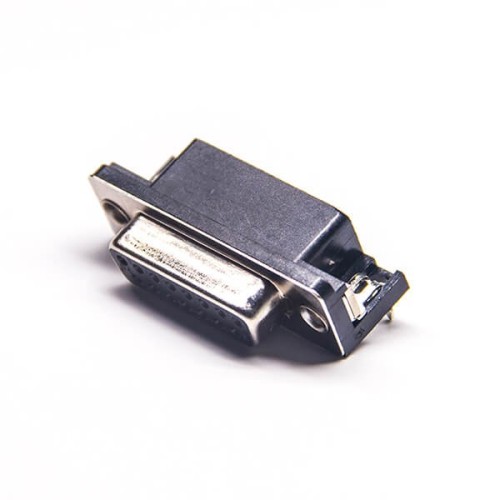 2pcs D-SUB 25 Pin Male Right Angle Though Hole Connector 8.08