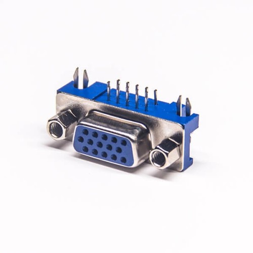 2pcs Db technologies sub 15 D-SUB VGA 15 Pin Female Right Angle Though Hole Connector