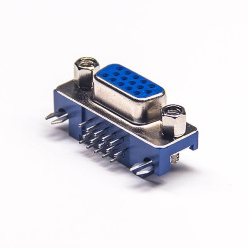 2pcs Db technologies sub 15 D-SUB VGA 15 Pin Female Right Angle Though Hole Connector