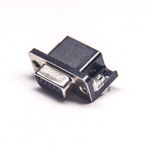 3pcs Hd d sub 15 pin D-SUB VGA 15 Pin Female Right Angle Though Hole Connector