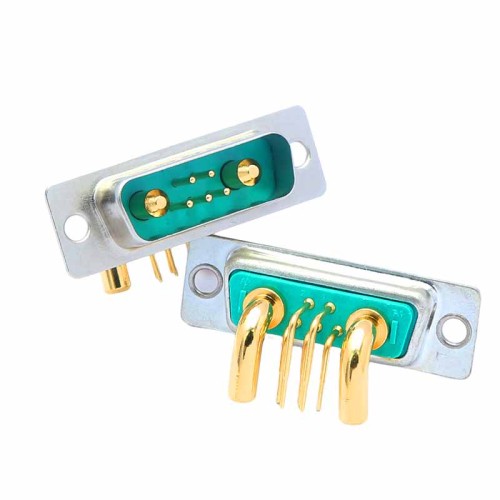 7W2 DB High Current Male Right Angled D-SUB Through Hole Machine pin 10A 20A 30A 40A