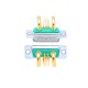 7W2 DB High Current Male Right Angled D-SUB Through Hole Machine pin 10A 20A 30A 40A