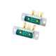 7W2 DB High Current Male Right Angled D-SUB Through Hole Machine pin 10A 20A 30A 40A