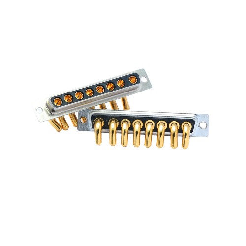 8W8 D-sub Female Right Angled Through Hole 10A 20A 30A 40A Machine pin Single Hole