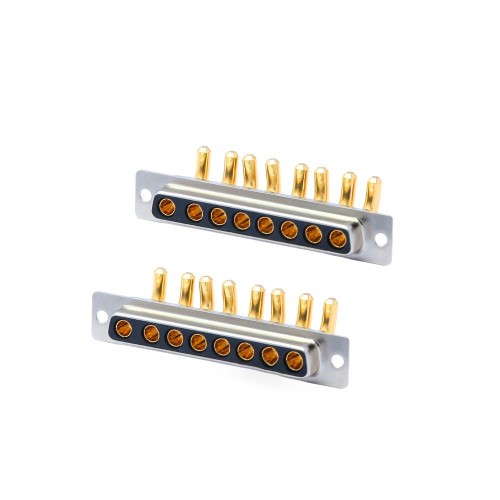 8W8 D-sub Female Right Angled Through Hole 10A 20A 30A 40A Machine pin Single Hole