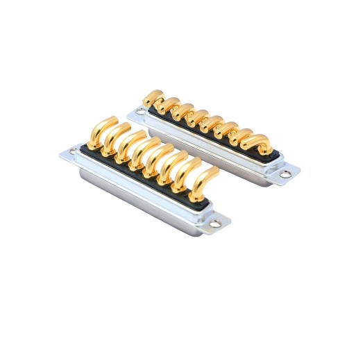 8W8 D-sub Female Right Angled Through Hole 10A 20A 30A 40A Machine pin Single Hole