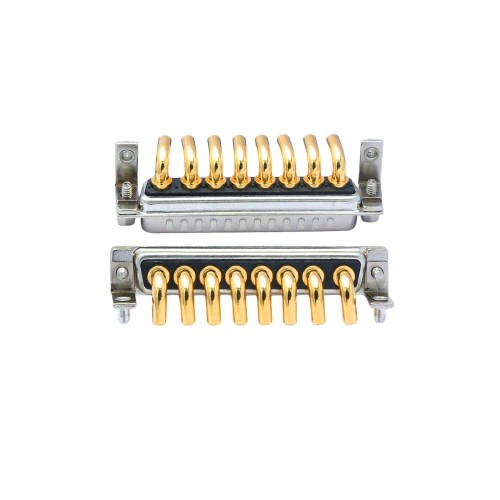 8W8 DB Male Right Angled Through Hole 10A 20A 30A 40A Gold Plated