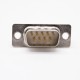 9 Pin D Sub Connector Standard Stamped Male Two Rows Straight Solder Cup