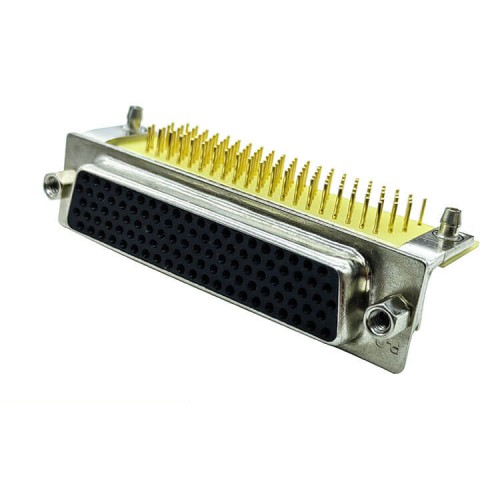 D SUB 104 Pin Connector Right Angled Male Female Through Hole 104 pin 5 Rows Bur