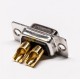 D SUB 2pin Connector Straight Female Solder 2Zinc Alloy 10A 2W2