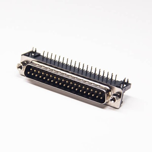 D sub 37 pin male connector R/A PCB Mounting 37 Way 20pcs