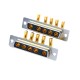 D-SUB 5W5 High Current Female Right Angled Through Hole 10A 20A 30A 40A Gold Plated Solid Pin Single Hole