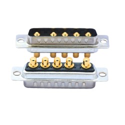 D-SUB 5W5 High Current Male Straight Through Hole 10A 20A 30A 40A Gold Plated Solid Pin Single Hole