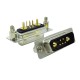 D SUB 7Pin Connector Straight Male Female Through Hole 7pin 7W2 2 Rows High Current