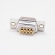 D Sub 9 Pin Female Connector Straight Two Rows Standard Stamped Solder Cup