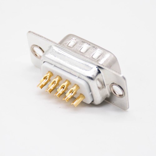 D Sub 9 Pin Female Connector Two Rows Machined Straight Solder Cup DB Interface