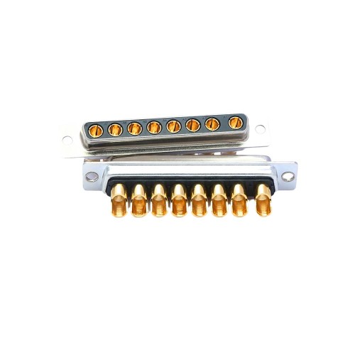 DB 8W8 Female Straight Solder Gold Plated Machine pin