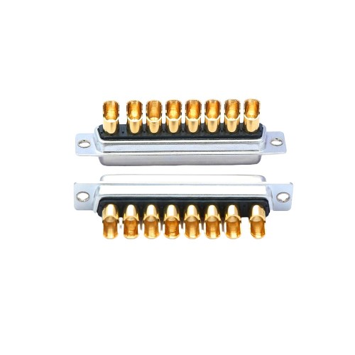 DB 8W8 Female Straight Solder Gold Plated Machine pin