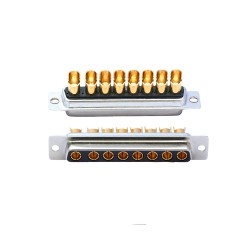 DB 8W8 Female Straight Solder Gold Plated Machine pin