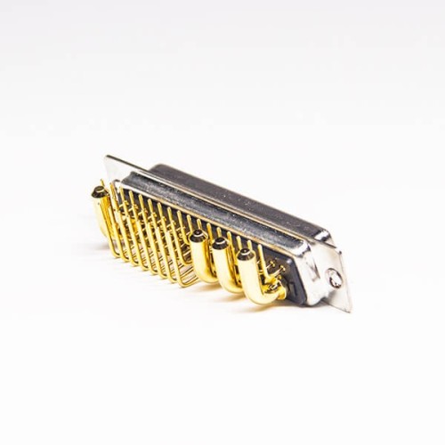 DB High Current 36W4 Female Right Angled Machined Pin Through Hole for PCB Mount