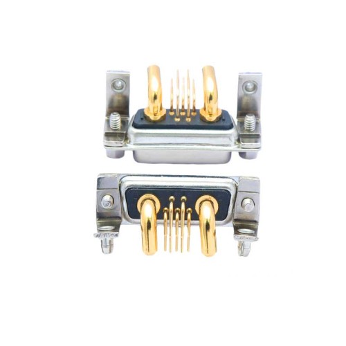 High Current DB7W2 Female 90° Through Hole 10A 20A 30A 40A Machine pin