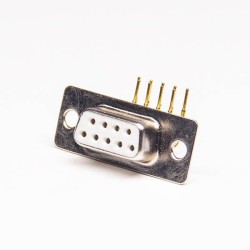 Machined 9 Pin D-sub Right Angled Female Through Hole for PCB Mount 20pcs