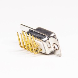 Machined 9 Pin D-sub Right Angled Female Through Hole for PCB Mount 20pcs