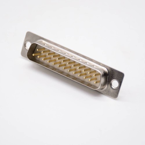 Machined Pin 25 Pin Female Two Rows Nickel Plating Straight Solder Cup D-sub Connector