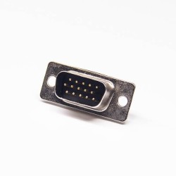 Vga d sub 15 pin male connection steel chassis Lot solder for cable 20pcs