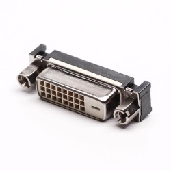 DVI Connector Straight Female Nut 24+1 Though Hole