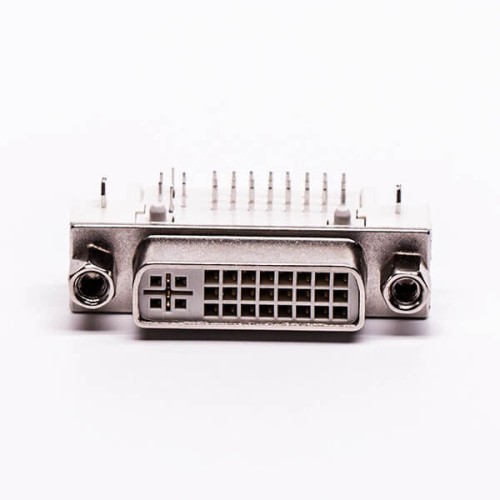 DVI Panel Mount Coupler 24+5 Connector Right Angled