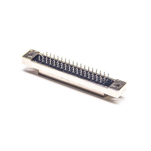 68 Pin SCSI HPDB Straight Female Through Hole Connector