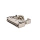 IDC HPCN 50 Pin Male Straight Connector Latch Lock With Metal Shell