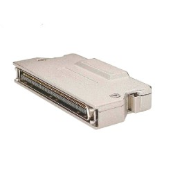 IDC SCSI-2 100 Pin Male Straight Connector Latch Lock With Metal Shell