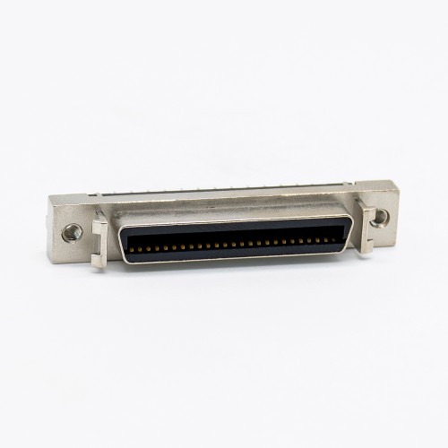 SCSI 50 Pin HPCN Straight Female Through Hole Connector