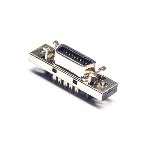 Serial SCSI Connector HPCN 14 PIN Female Straight IDC Panel Mount