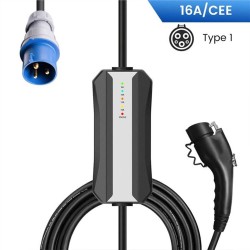 Portable EVSE sae j1772 Standard Charging Cable Electric Vehicle Charger with CEE Plug 16A