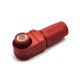 High Current Waterproof Connector Female IP67 400A 120mm² 14mm 1 Pin Plastic Red Cable Right Angle Plug