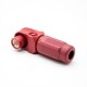 High Current Waterproof Connector Female IP67 400A 120mm² 14mm 1 Pin Plastic Red Cable Right Angle Plug