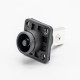 High Current Waterproof Connector Right Angle Plug and Socket IP65 120A Busbar Lug 8mm Black Plastic