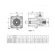 High Current Waterproof Connector Right Angle Plug and Socket IP65 120A Busbar Lug 8mm Black Plastic