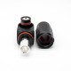 HV Connector Right Angle Plug Female Black 1 Pin 12MM 350A Plastic IP65 surlok plus