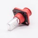 HV Connectors 1 Pin 12MM Female To Male Right Plug Butt-Joint Socket Red 350A Plastic