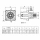 Surlok Clamps Busbar Lug 8mm Right Angle Plug and Socket Red IP67 200A Current